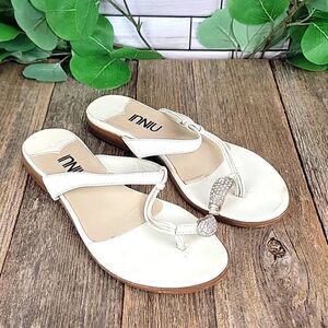 Inniu slip on single toe sandals with crystal Size 36 (women's 5.5)